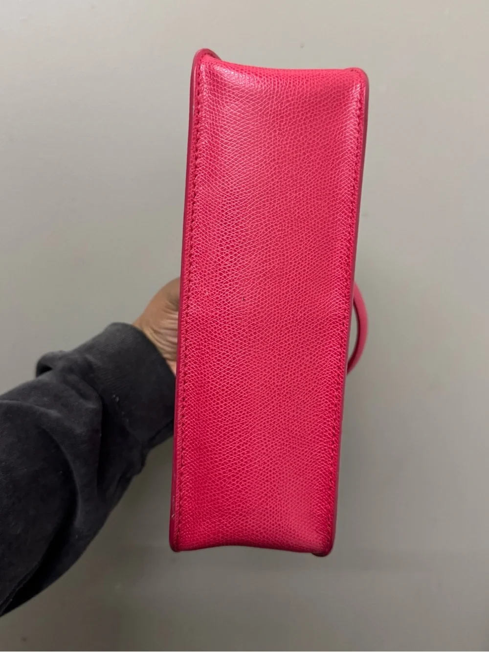 Furla Red Leather Metropolis Top-Handle Satchel with Gold Hardware